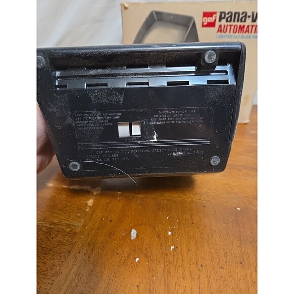 GAF Pana-Vue Automatic Lighted 2x2 Slide Viewer Vintage Battery Operated - Picture 6 of 6